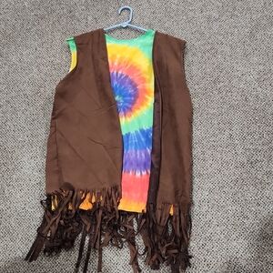 Brown Fringe Vest